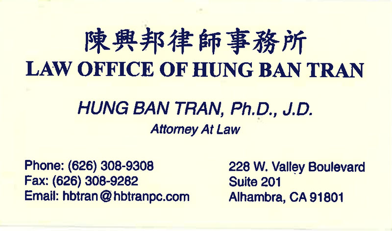 陳興邦律師事務所 : Hung Ban Tran
